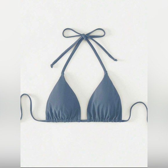 Blue or Yellow Triangle Bikini Top NWT - Picture 6 of 9